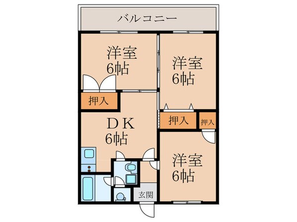 グランドハイツ湯川の物件間取画像